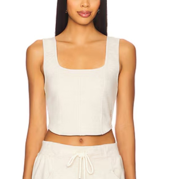 NWOT free people movement top. Color Oatmeal heather. Size L. - Picture 2 of 6